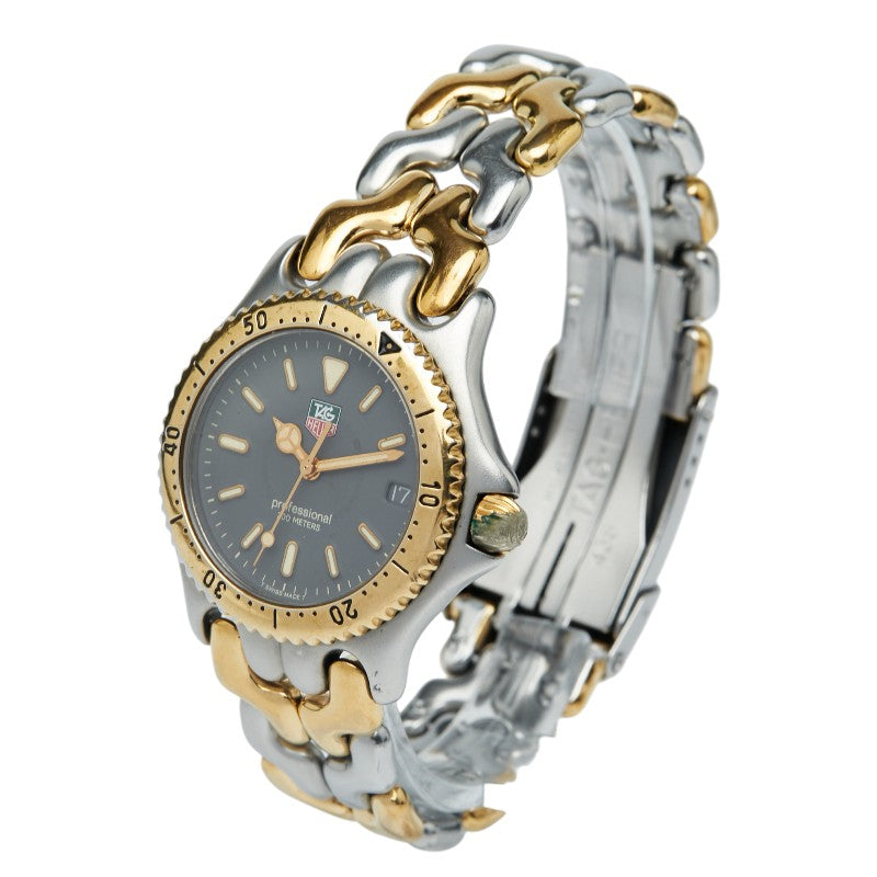 タグホイヤー セル 腕時計 S95.213 クオーツ グレー文字盤 ステンレススチール メッキ ボーイズ TAG HEUER 【中古】