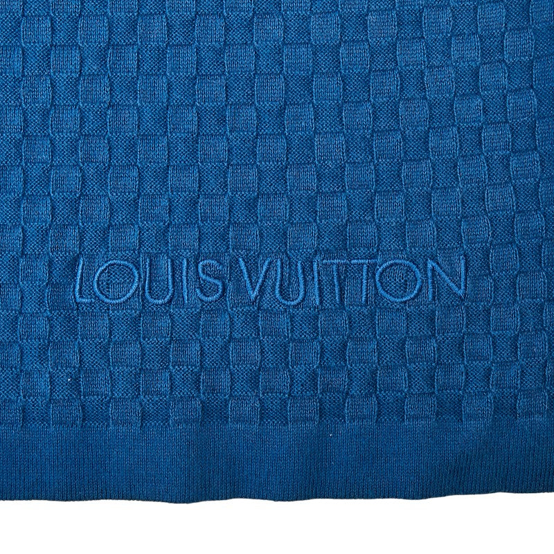 ルイ ヴィトン マフラー ブルー コットン カシミヤ レディース LOUIS VUITTON 【中古】