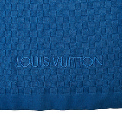 ルイ ヴィトン マフラー ブルー コットン カシミヤ レディース LOUIS VUITTON 【中古】
