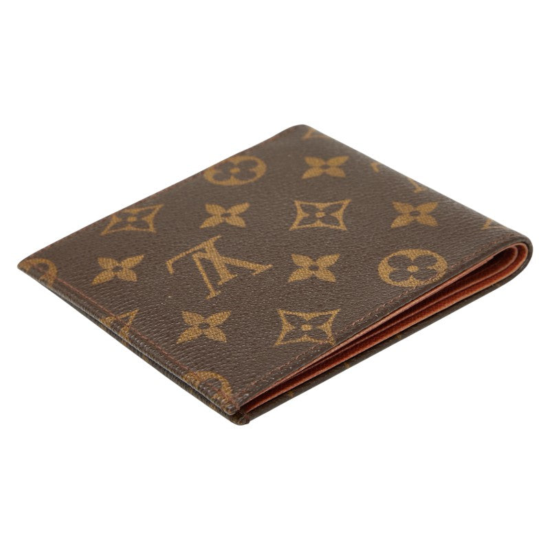 ルイ ヴィトン モノグラム ポルト ビエ カルト クレディ 二つ折り財布 M60879 ブラウン PVC レディース LOUIS VUITTON 【中古】