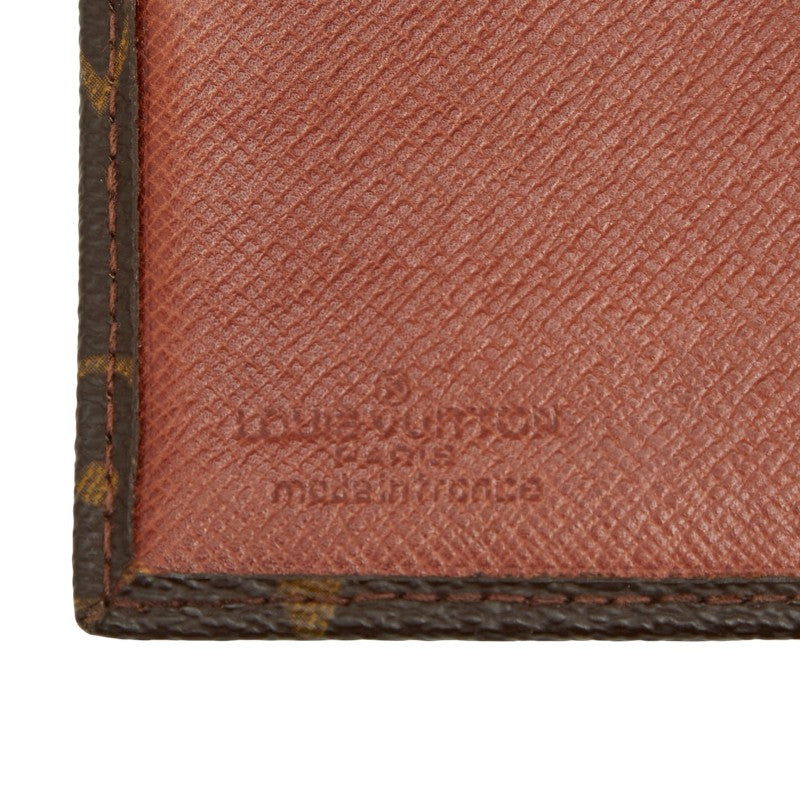 ルイ ヴィトン モノグラム ポルト ビエ カルト クレディ 二つ折り財布 M60879 ブラウン PVC レディース LOUIS VUITTON 【中古】