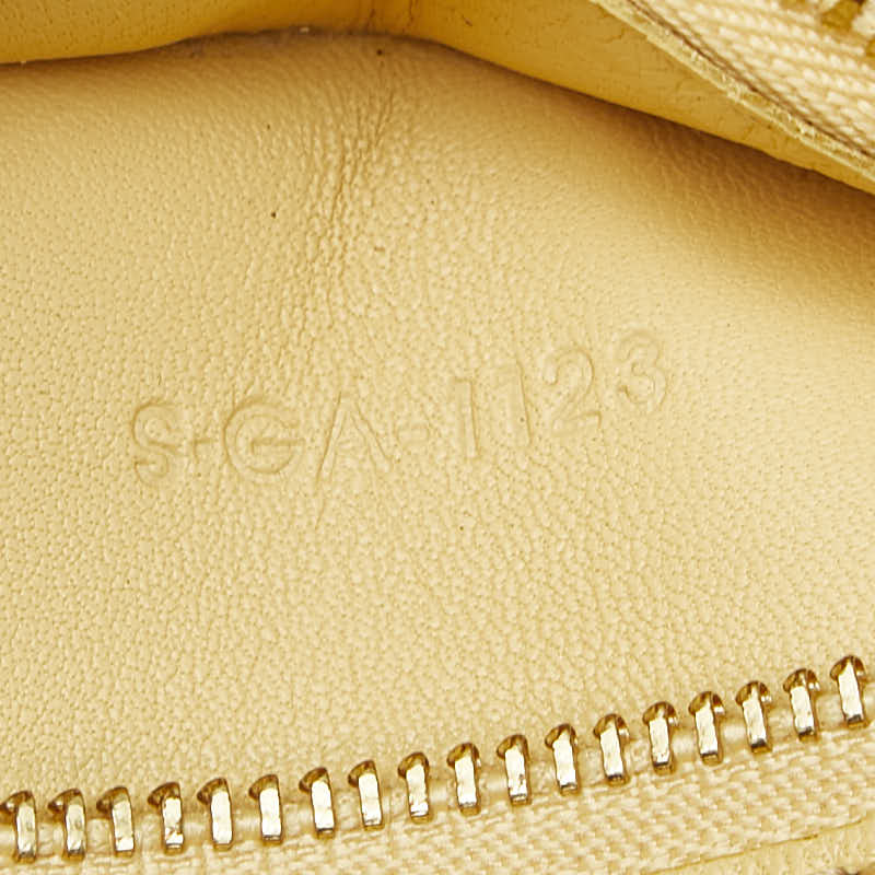セリーヌ ホリゾンタルカバ トートバッグ イエロー ブラウン レザー レディース CELINE 【中古】
