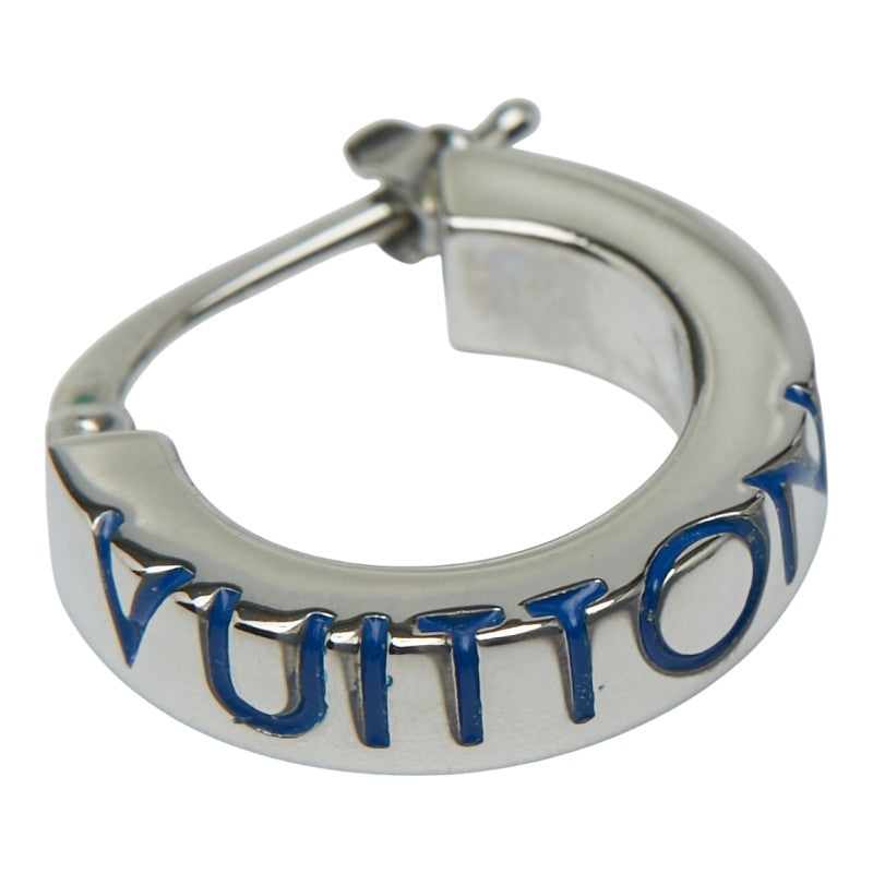 ルイ ヴィトン モノグラム プレイ ピアス 片側のみ M01186 シルバー ブルー メタル レディース LOUIS VUITTON 【中古】