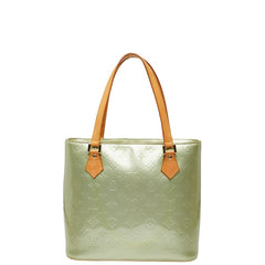 ルイ ヴィトン モノグラム ヴェルニ ヒューストン トートバッグ M91053 グリーン パテントレザー レディース LOUIS VUITTON 【中古】
