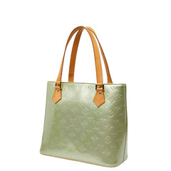 ルイ ヴィトン モノグラム ヴェルニ ヒューストン トートバッグ M91053 グリーン パテントレザー レディース LOUIS VUITTON 【中古】
