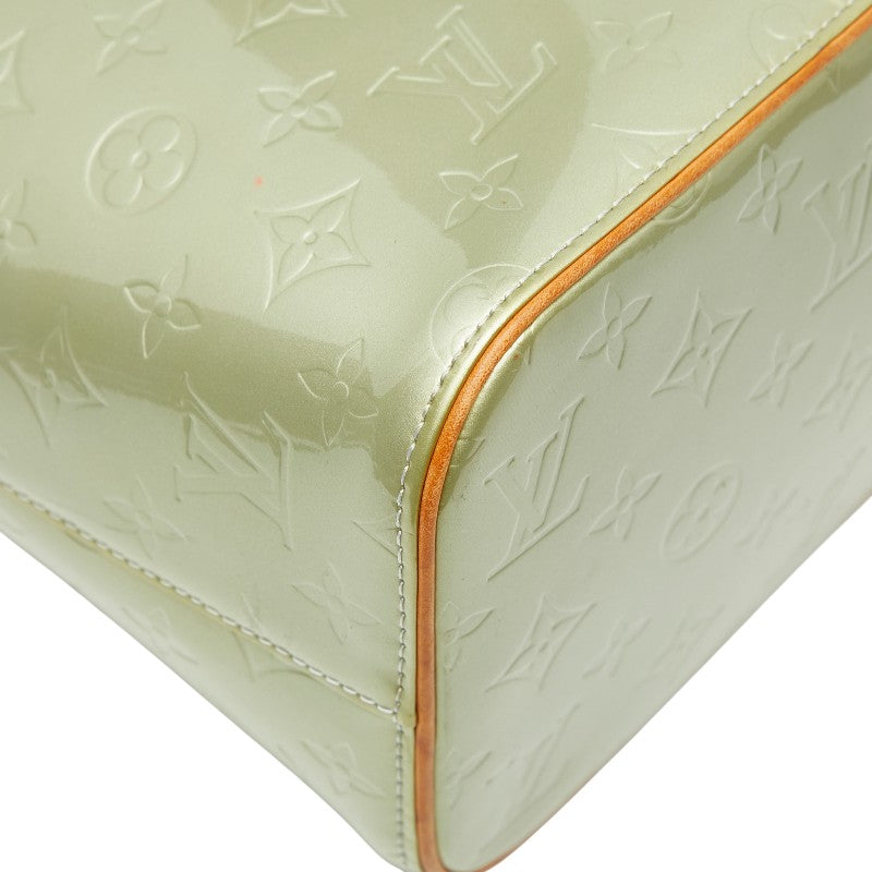 ルイ ヴィトン モノグラム ヴェルニ ヒューストン トートバッグ M91053 グリーン パテントレザー レディース LOUIS VUITTON 【中古】