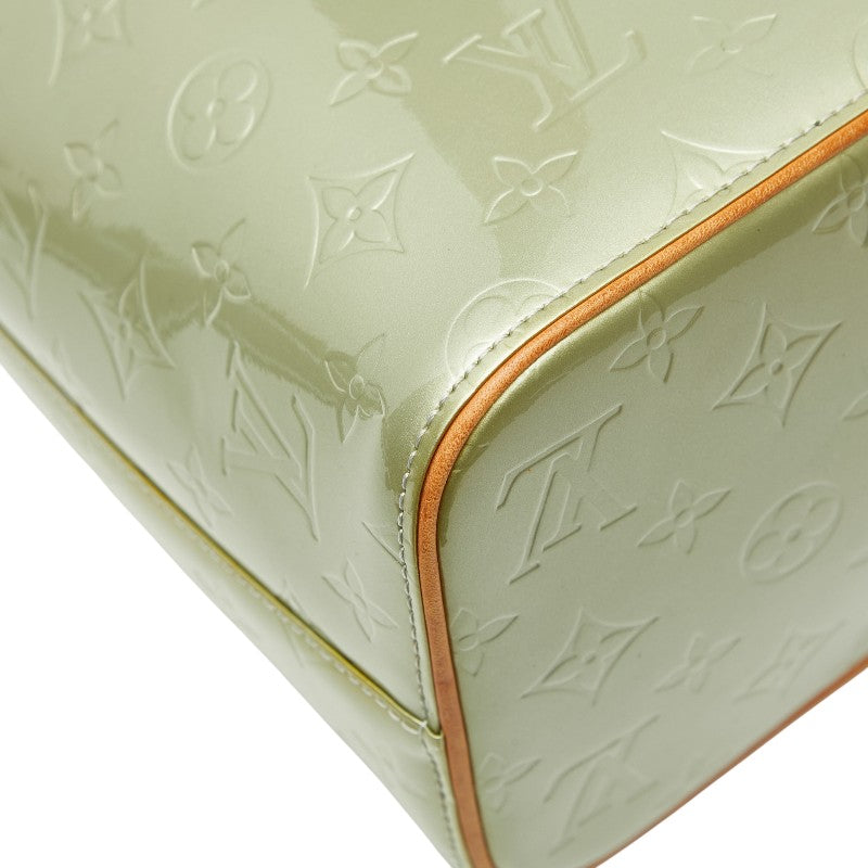 ルイ ヴィトン モノグラム ヴェルニ ヒューストン トートバッグ M91053 グリーン パテントレザー レディース LOUIS VUITTON 【中古】