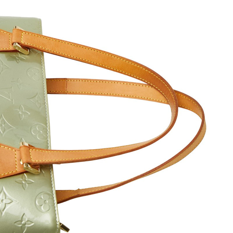 ルイ ヴィトン モノグラム ヴェルニ ヒューストン トートバッグ M91053 グリーン パテントレザー レディース LOUIS VUITTON 【中古】