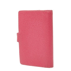 シャネル ココマーク 手帳カバー 5穴 ピンク キャビアスキン レディース CHANEL 【中古】