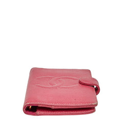 シャネル ココマーク 手帳カバー 5穴 ピンク キャビアスキン レディース CHANEL 【中古】