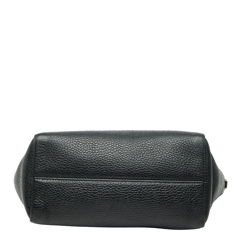 グッチ スウィング ハンドバッグ ショルダーバッグ 2WAY 368827 ブラック レザー レディース GUCCI 【中古】
