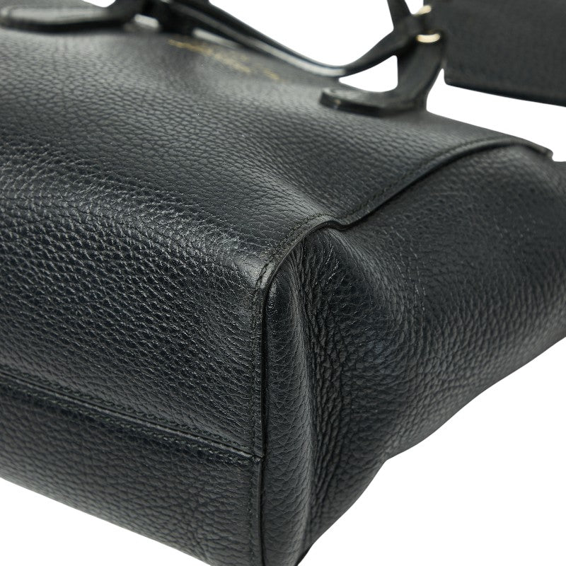グッチ スウィング ハンドバッグ ショルダーバッグ 2WAY 368827 ブラック レザー レディース GUCCI 【中古】