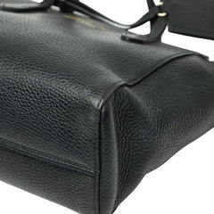 グッチ スウィング ハンドバッグ ショルダーバッグ 2WAY 368827 ブラック レザー レディース GUCCI 【中古】