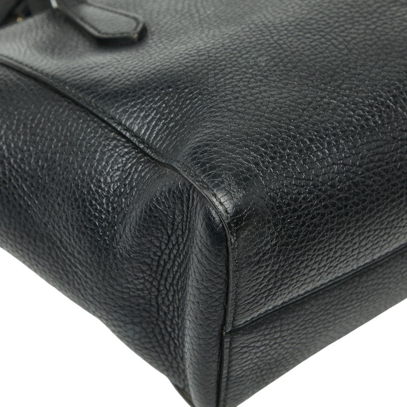 グッチ スウィング ハンドバッグ ショルダーバッグ 2WAY 368827 ブラック レザー レディース GUCCI 【中古】
