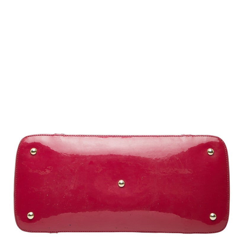 グッチ マイクログッチシマ ハンドバッグ 309614 ピンク エナメル レディース GUCCI 【中古】