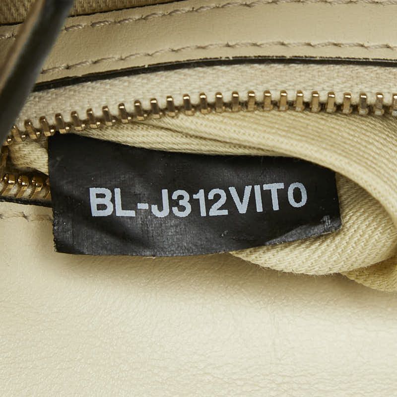 ヴァレンティノ スタッズ チェーン ショルダーバッグ ホワイト ゴールド レザー レディース VALENTINO 【中古】