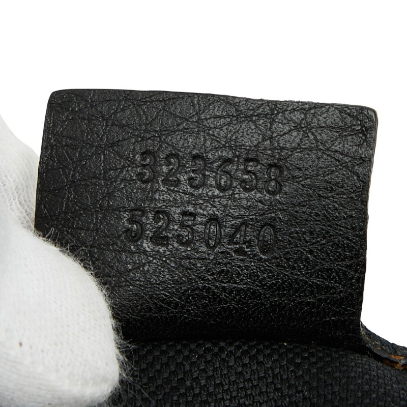 グッチ バンブー ハンドバッグ ショルダーバッグ 2WAY 323658 ベージュ ブラウン マルチ レザー レディース GUCCI 【中古】