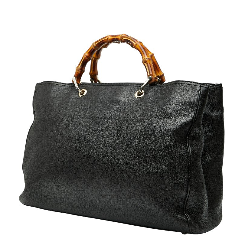 グッチ バンブー ハンドバッグ ショルダーバッグ 2WAY 323658 ベージュ ブラウン マルチ レザー レディース GUCCI 【中古】