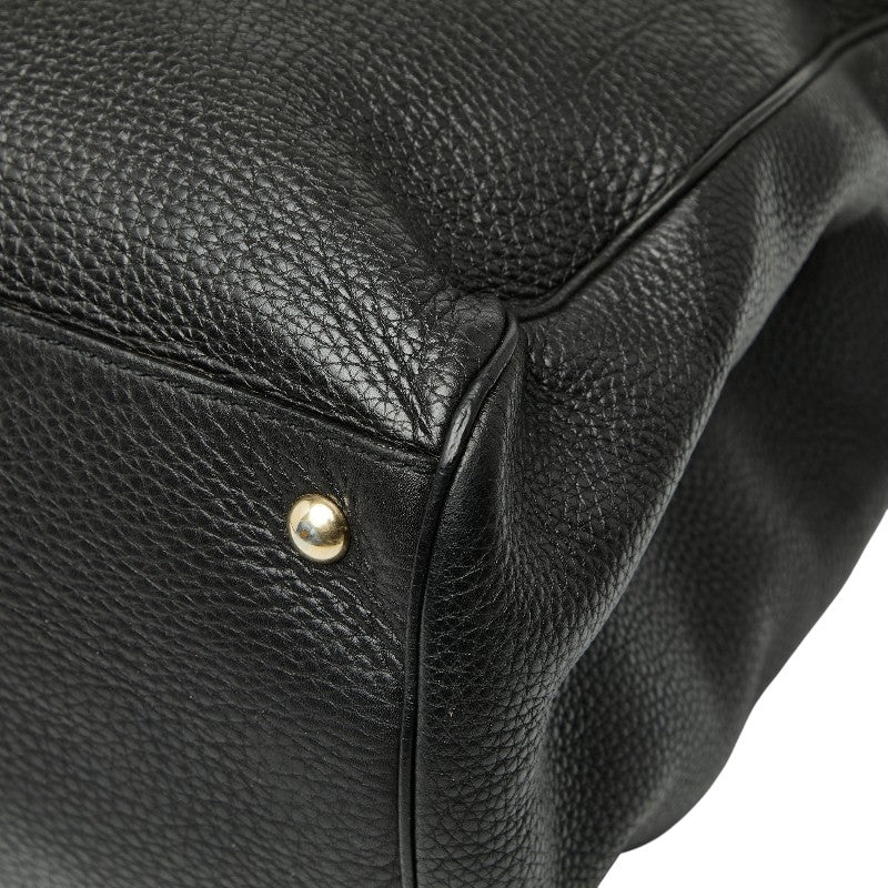 グッチ バンブー ハンドバッグ ショルダーバッグ 2WAY 323658 ベージュ ブラウン マルチ レザー レディース GUCCI 【中古】