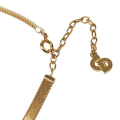 ディオール CDロゴ ネックレス ゴールド メッキ レディース Dior 【中古】