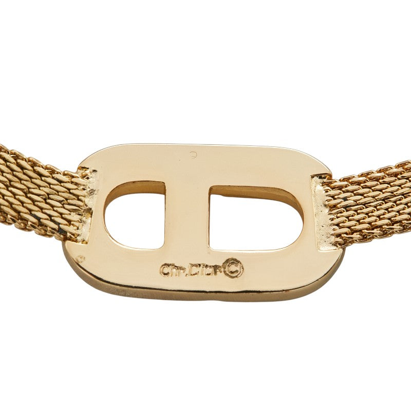 ディオール CDロゴ ネックレス ゴールド メッキ レディース Dior 【中古】
