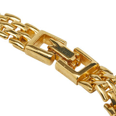 ジバンシー Gロゴ ラインストーン ネックレス ゴールド メッキ レディース Givenchy 【中古】