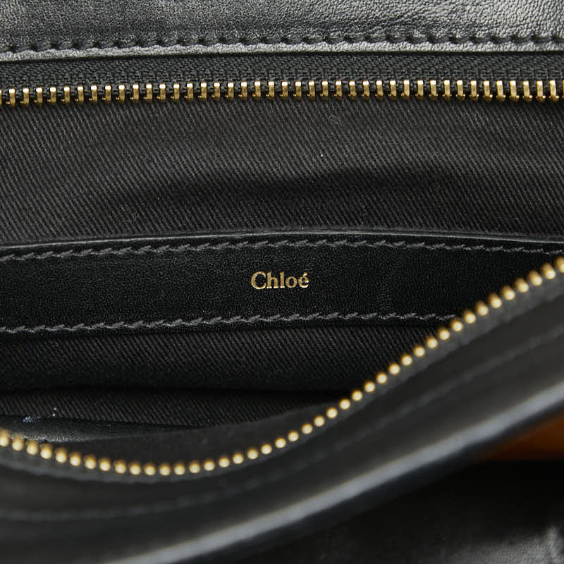 クロエ ALICE アリス ショルダーバッグ ハンド トートバッグ 2WAY ブラウン ブラック レザー レディース Chloe 【中古】