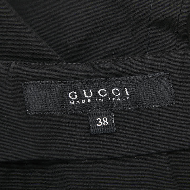 グッチ スカート サイズ：38 ブラック コットン ポリウレタン レディース GUCCI 【中古】