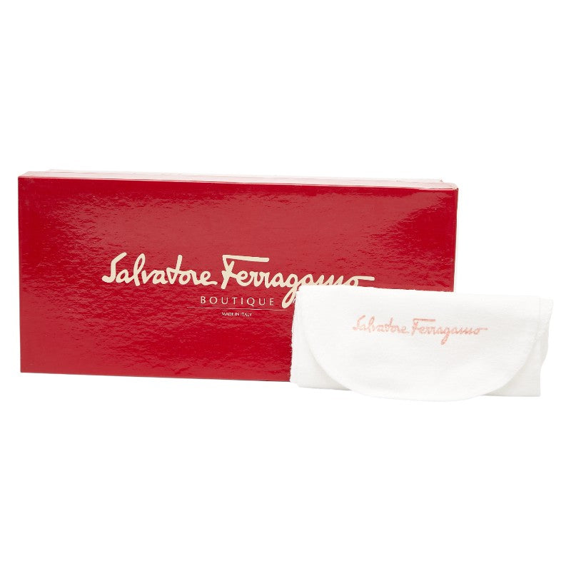サルヴァトーレフェラガモ パンプス サイズ：6C ブラック パテントレザー レディース Salvatore Ferragamo 【中古】
