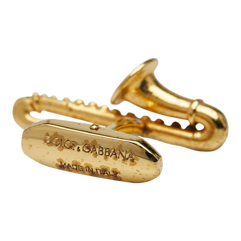 ドルチェアンドガッバーナ トランペット カフス ゴールド メッキ レディース DOLCE&GABBANA 【中古】