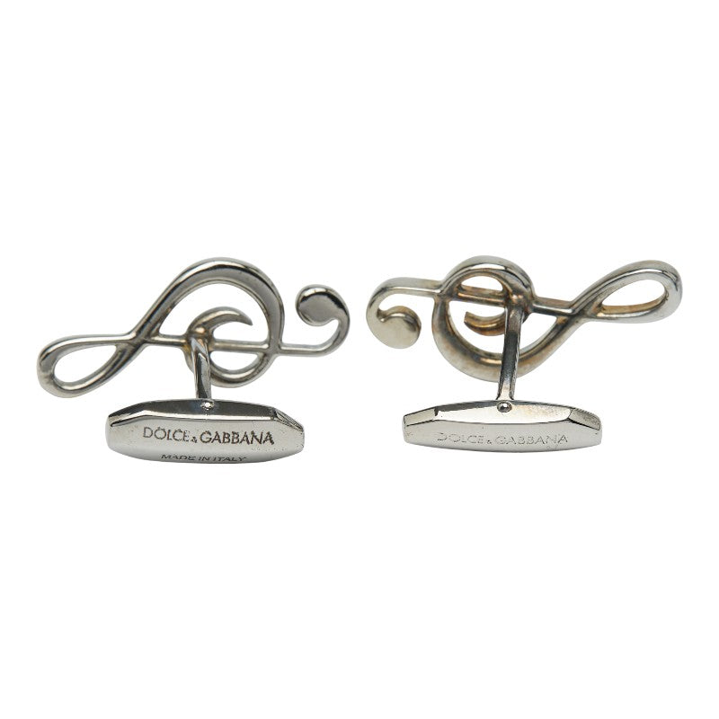 ドルチェアンドガッバーナ ト音記号 カフス シルバー メタル レディース DOLCE&GABBANA 【中古】