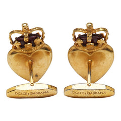 ドルチェアンドガッバーナ ハート カフス ゴールド メッキ レディース DOLCE&GABBANA 【中古】