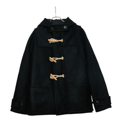 バレンシアガ ダッフルコート サイズ：44 ブラック ウール ナイロン メンズ BALENCIAGA 【中古】