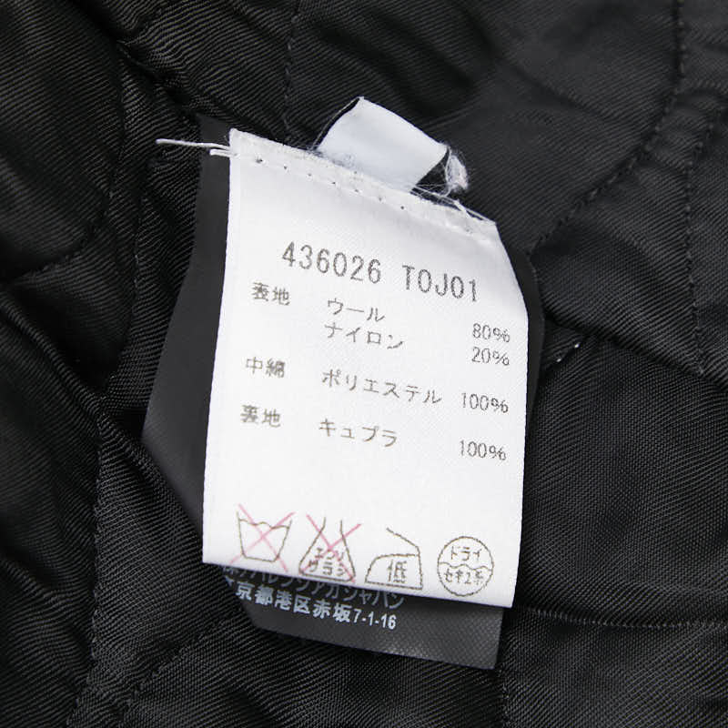 バレンシアガ ダッフルコート サイズ：44 ブラック ウール ナイロン メンズ BALENCIAGA 【中古】