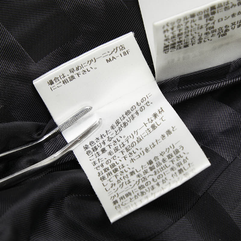 バーバリー ロンドン コート サイズ：34 ブラック ウール カシミヤ フォックスファー レディース BURBERRY 【中古】