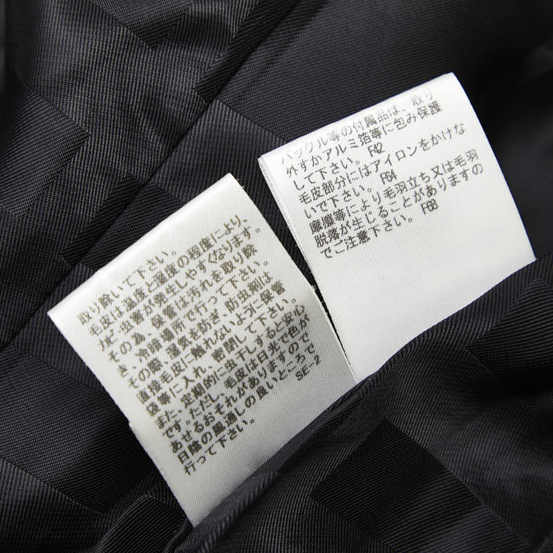 バーバリー ロンドン コート サイズ：34 ブラック ウール カシミヤ フォックスファー レディース BURBERRY 【中古】