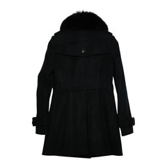 バーバリー ロンドン コート サイズ：34 ブラック ウール カシミヤ フォックスファー レディース BURBERRY 【中古】