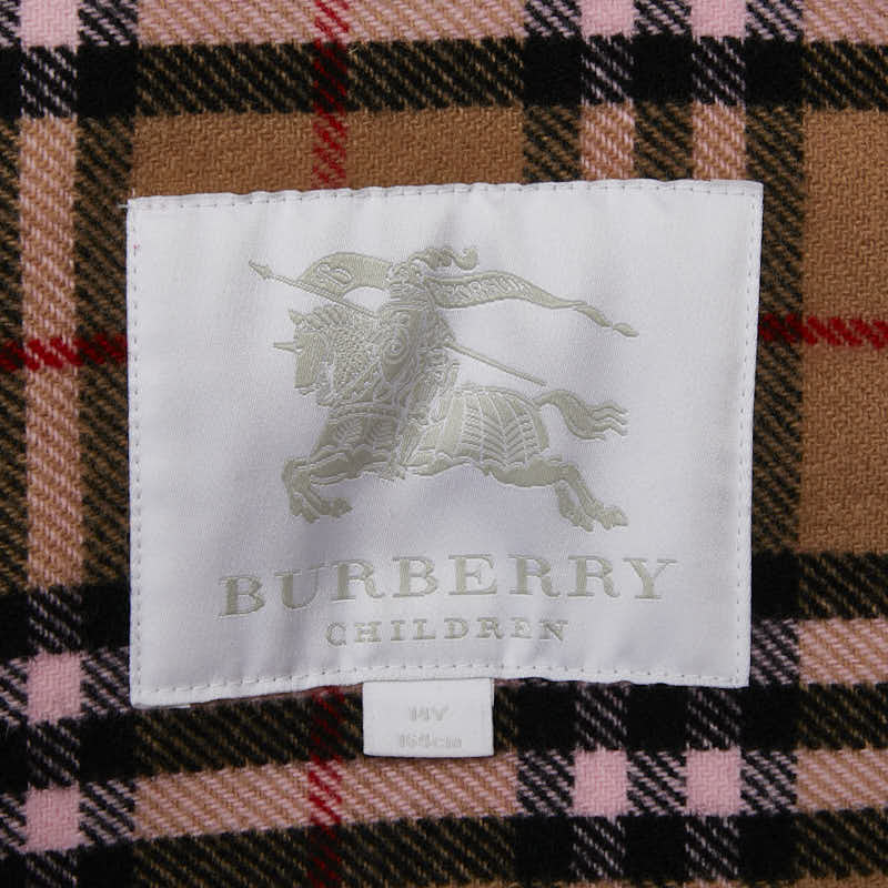 バーバリー ダッフルコート サイズ:14Y 164cm ピンク ウール レディース BURBERRY 【中古】
