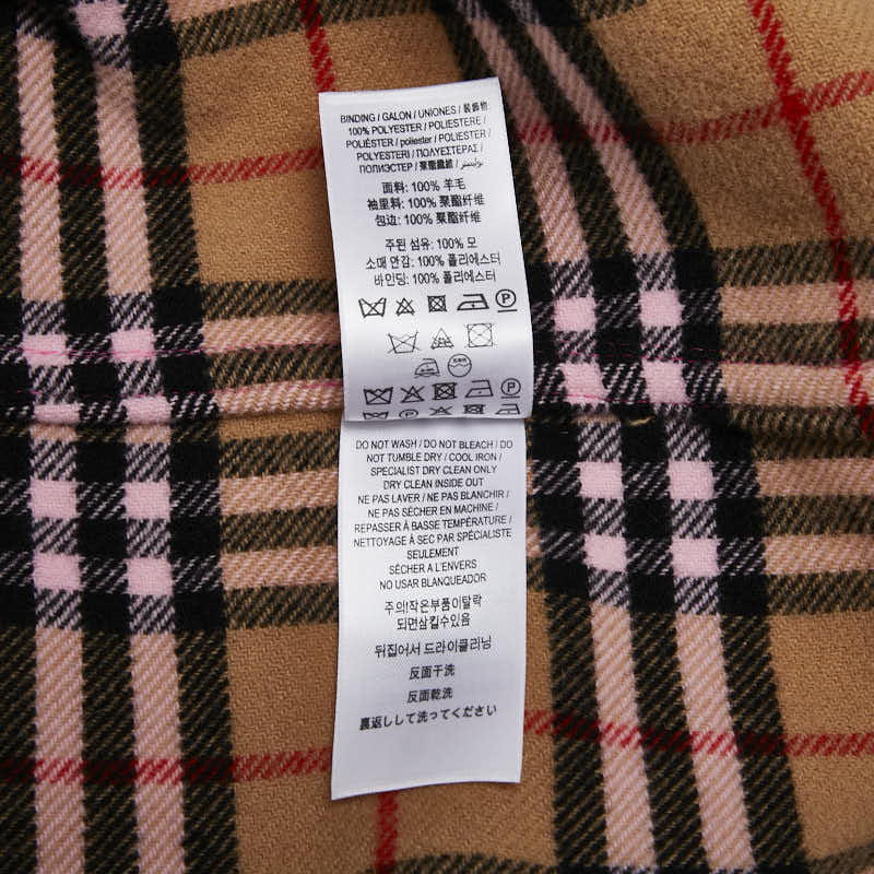 バーバリー ダッフルコート サイズ:14Y 164cm ピンク ウール レディース BURBERRY 【中古】