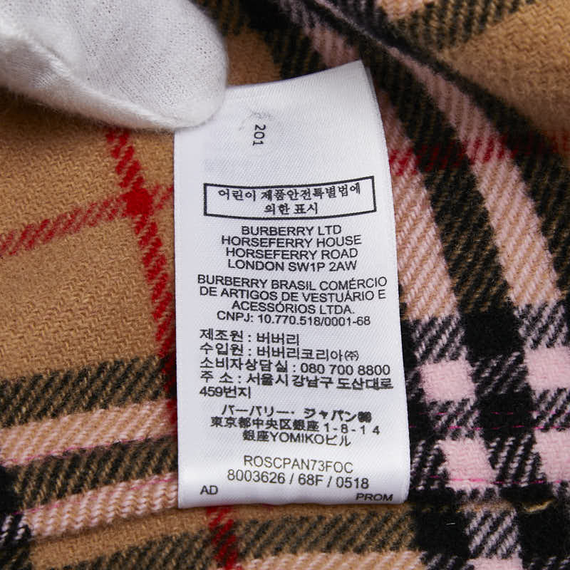 バーバリー ダッフルコート サイズ:14Y 164cm ピンク ウール レディース BURBERRY 【中古】