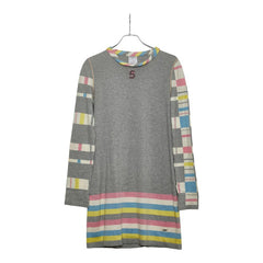 シャネル ワンピース 長袖 サイズ：38 P32721K00743 グレー マルチカラー コットン カシミヤ レディース CHANEL 【中古】