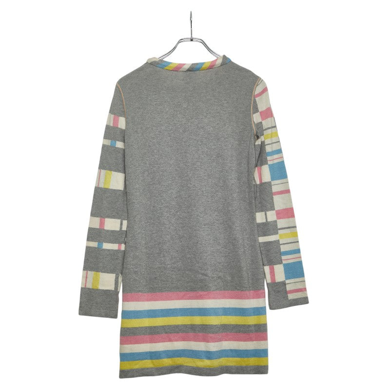 シャネル ワンピース 長袖 サイズ：38 P32721K00743 グレー マルチカラー コットン カシミヤ レディース CHANEL 【中古】