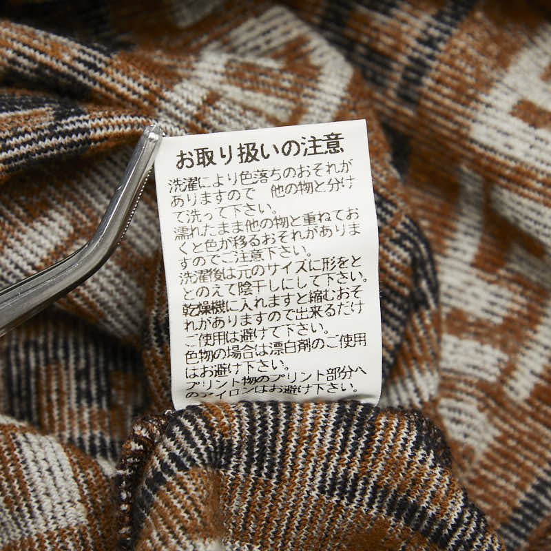 フェンディ FF柄 ノースリーブワンピース パイル地 サイズ：44 ブラウン マルチカラー コットン ナイロン レディース FENDI 【中古】