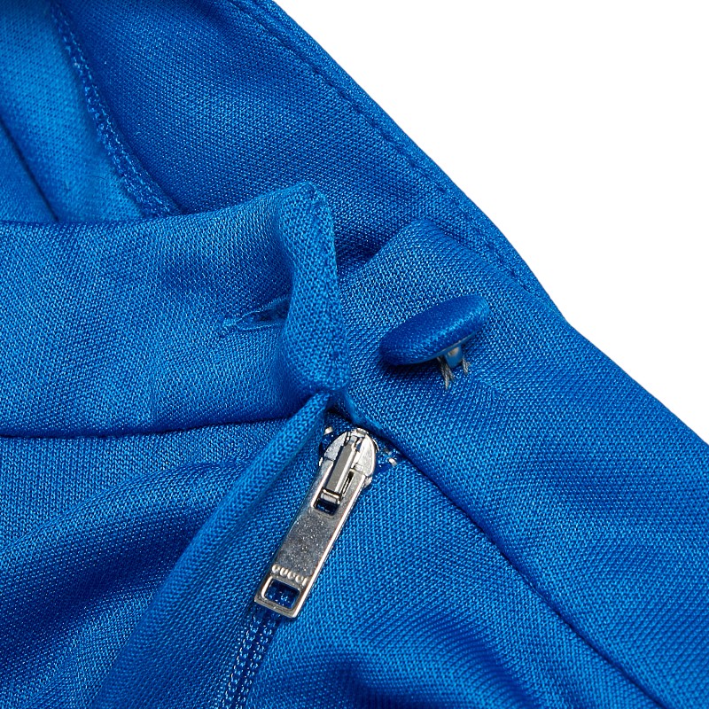 グッチ ウェブライン パンツ サイドライン サイズ：XL 467527 ブルー マルチカラー ポリエステル コットン レディース GUCCI 【中古】