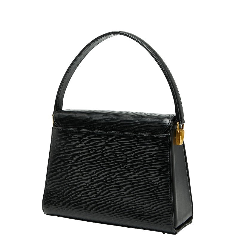 ヴァレンティノ ロゴ ハンドバッグ ショルダーバッグ 2WA ブラック レザー レディース VALENTINO 【中古】