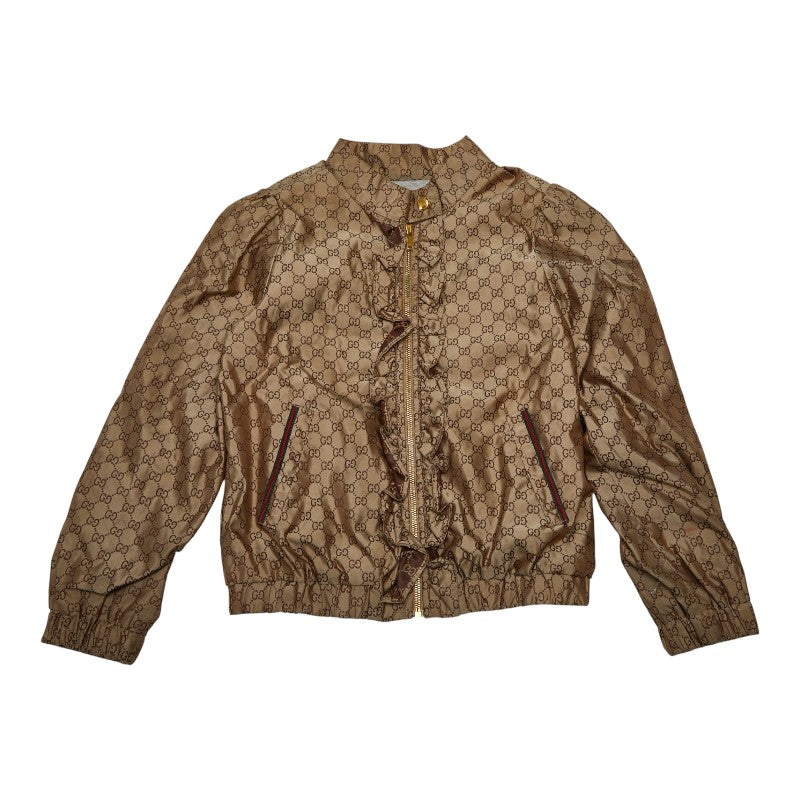 グッチ GG シェリーライン ナイロンジャケット ウインドブレーカー サイズ：6 ベージュ マルチカラー ナイロン ポリエステル キッズ GUCCI 【中古】