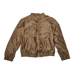 グッチ GG シェリーライン ナイロンジャケット ウインドブレーカー サイズ：6 ベージュ マルチカラー ナイロン ポリエステル キッズ GUCCI 【中古】