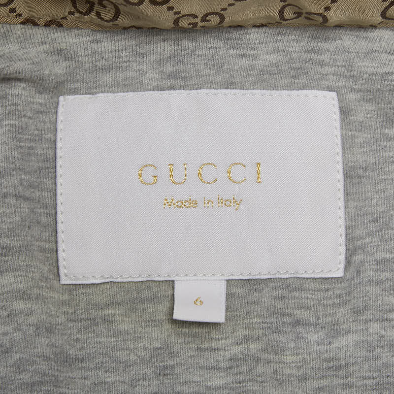 グッチ GG シェリーライン ナイロンジャケット ウインドブレーカー サイズ：6 ベージュ マルチカラー ナイロン ポリエステル キッズ GUCCI 【中古】