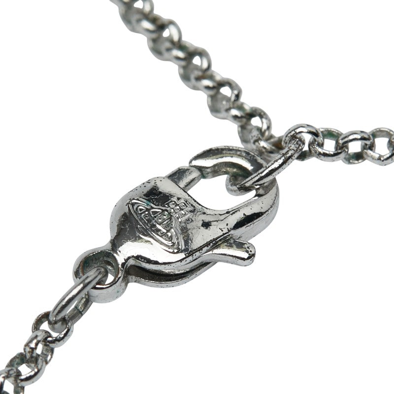 ヴィヴィアンウエストウッド オーブ ラインストーン ネックレス シルバー マルチカラー メタル レディース Vivienne Westwood 【中古】