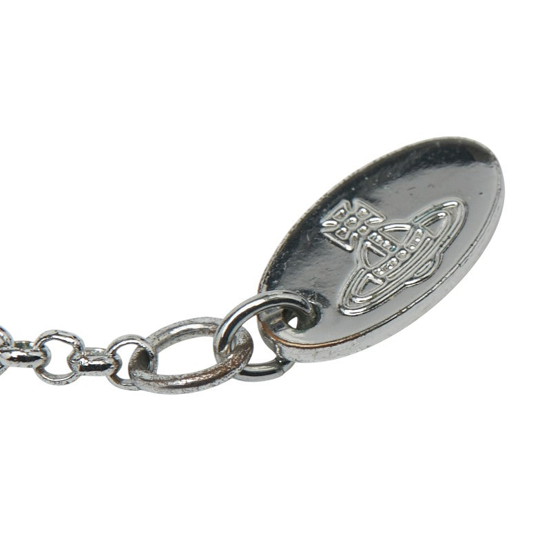 ヴィヴィアンウエストウッド オーブ ラインストーン ネックレス シルバー マルチカラー メタル レディース Vivienne Westwood 【中古】
